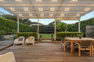 Oztech retractable pergola